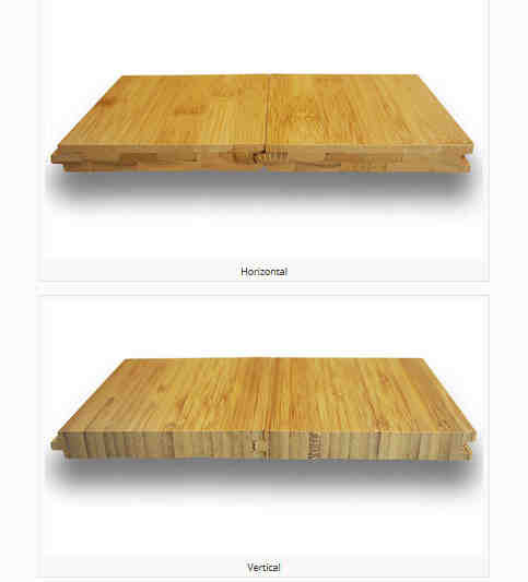 What are the three types of bamboo flooring?