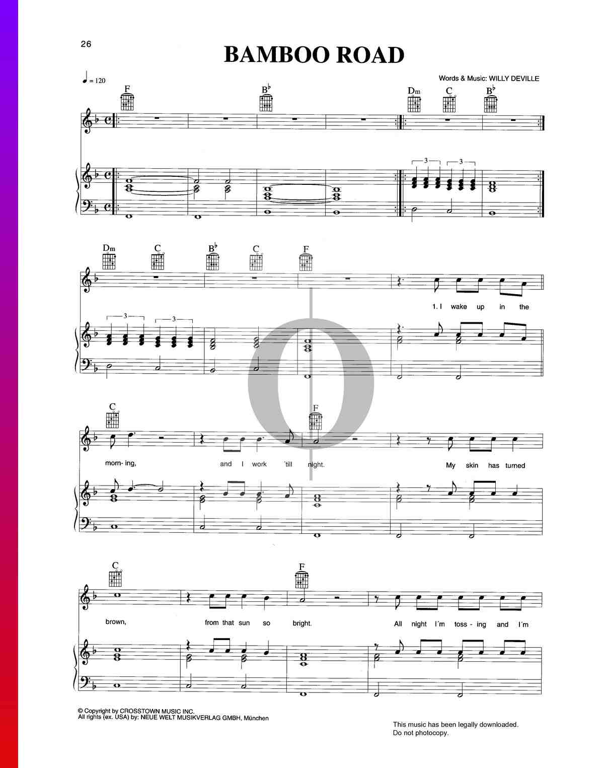 What Colour is F major?