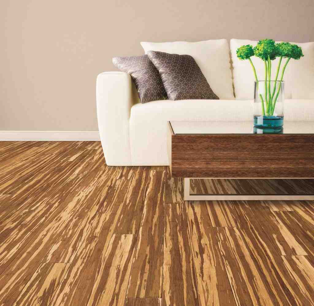 What are the 3 types of bamboo flooring construction?