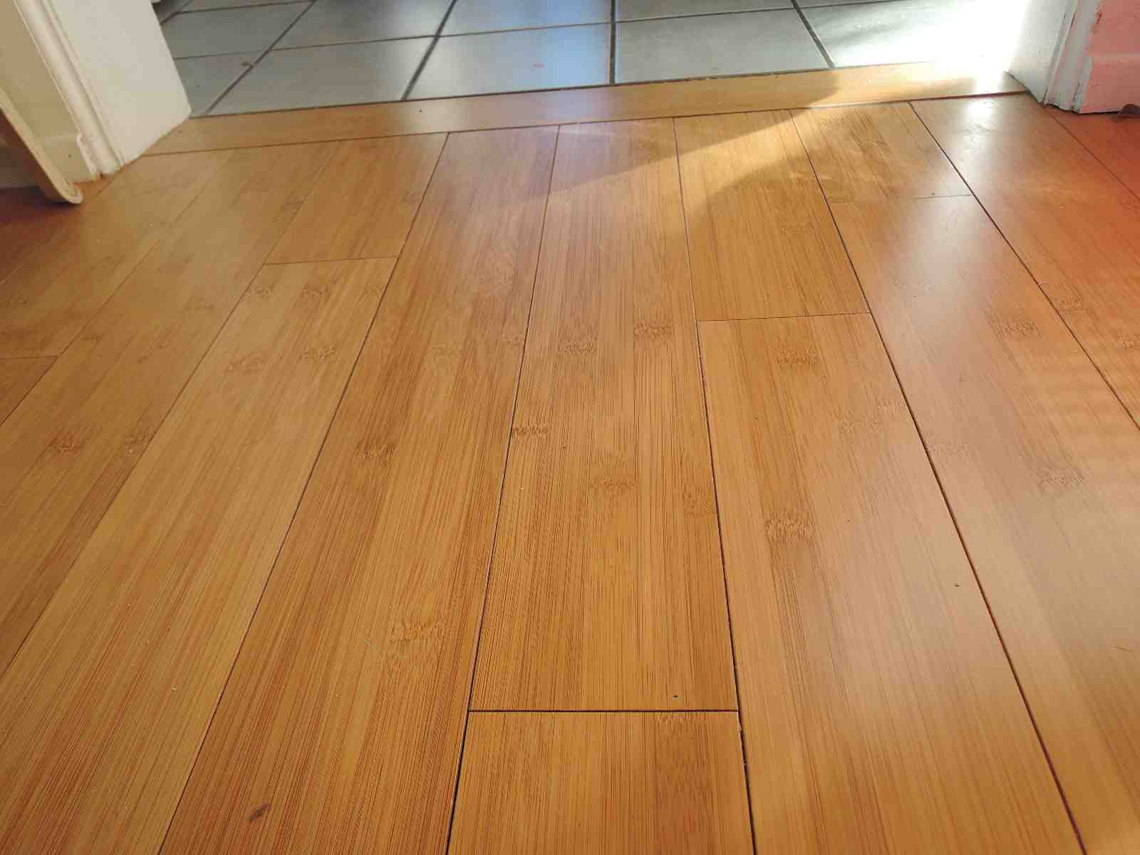 Can you replace a section of bamboo flooring?