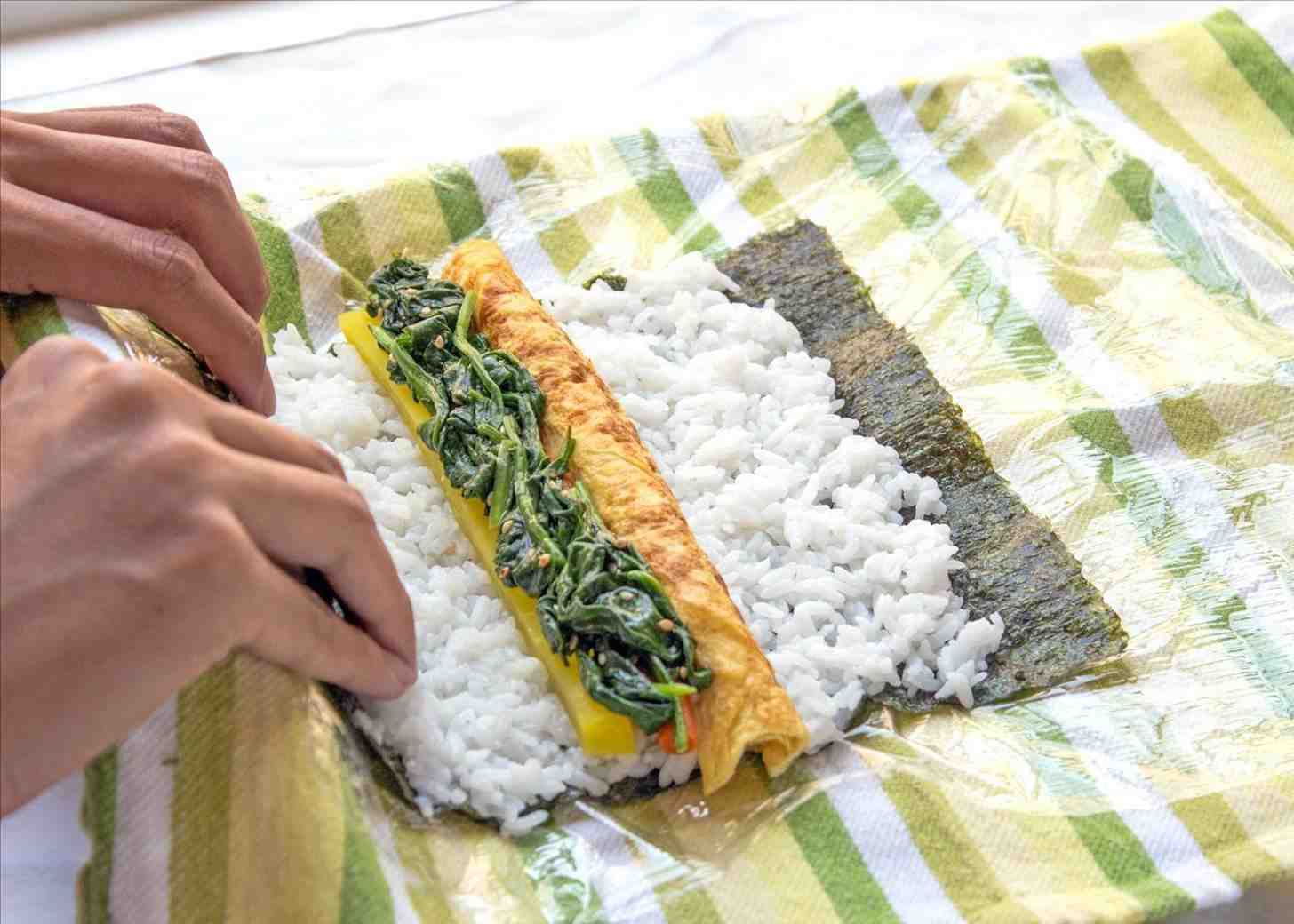 What food is served with plastic grass?