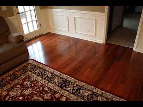 How do you glue down bamboo flooring?