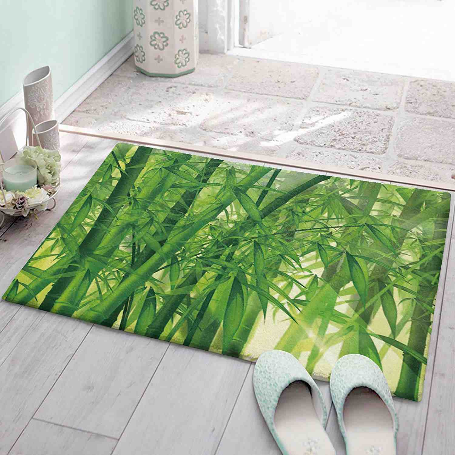 How do you keep bathroom mats from mildewing?