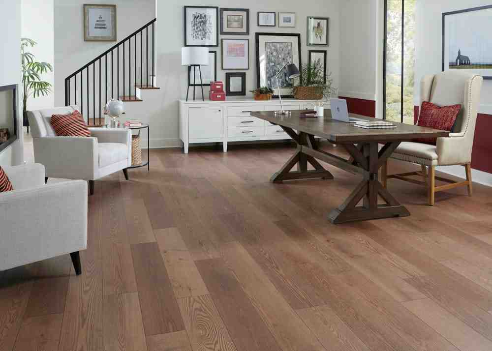 How do you remove floor cleaner residue?