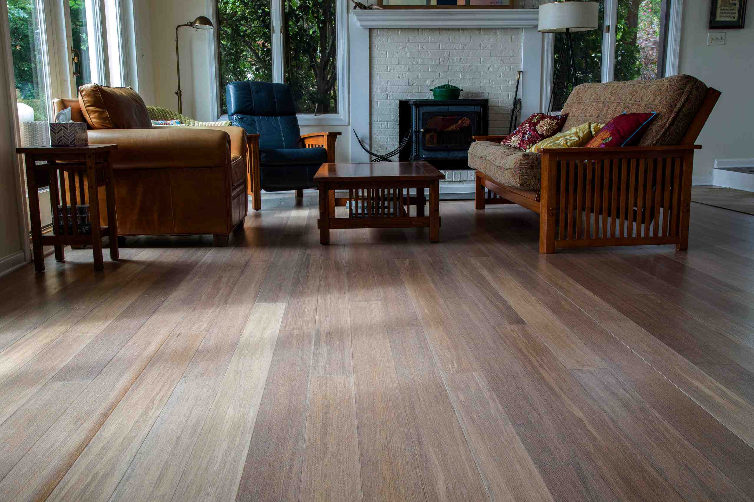 How do you match bamboo flooring?