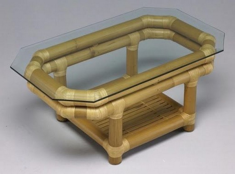 Bamboo Coffee Tables with Other Materials