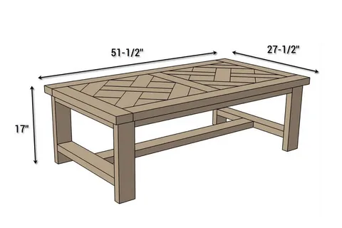 Bamboo Coffee Table Sizes and Dimensions